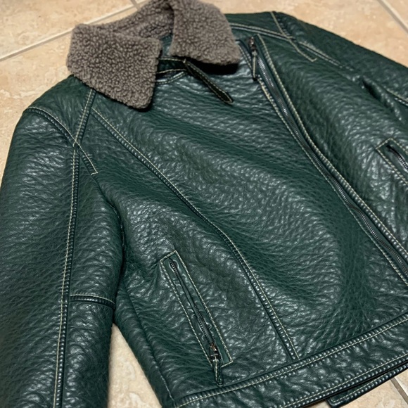 ♦️ Max Studio Green Jacket Size Medium - Picture 2 of 12